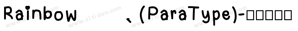 Rainbow (ParaType)字体转换